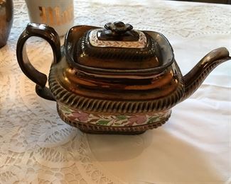 Lustreware teapot