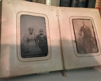 African American antique photo album