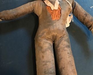 Interesting WWI sailor doll.  Lots of damage.