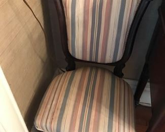 Pair of antique side chairs