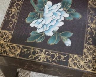 Small painted Asian planter