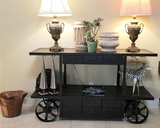 Unique Pottery Barn Console 