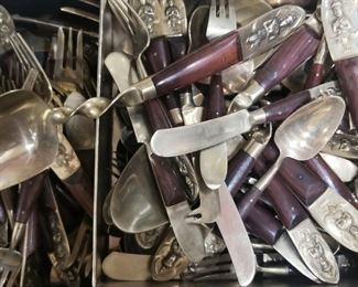 Vintage brass utensil set, lots of pieces