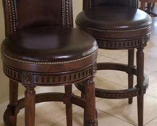 Two sturdy and stylish barstools 