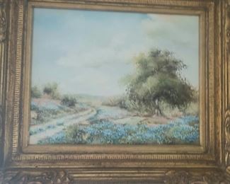 Original bluebonnet painting