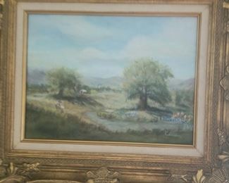 another original Bluebonnet painting