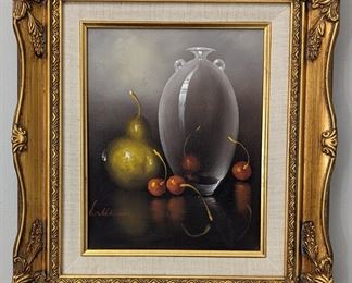 John Wallace still life on canvas
13.5 x 15.5- All furniture and wall art will be on pre-sale online only starting Wednesday June 21 Text 615-854-8535 or email nashville@entrustedestatesales.com for pricing, purchasing, adn with any questions. 