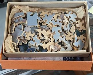Hand carved wooden puzzle
