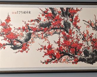 Authentic Chinese painting purchased from the Shanghai Museum.  Paperwork and artist info attached.          32 x 56.5
All furniture and wall art will be on pre-sale online only starting Wednesday June 21. 
Text or email for pricing, purchasing, or with any questions. 
Text 615-854-8535 
Email nashville@entrustedestatesales.com 
