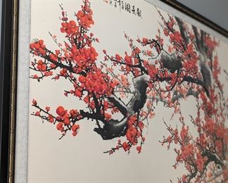 Authentic Chinese painting purchased from the Shanghai Museum.  Paperwork and artist info attached.          32 x 56.5