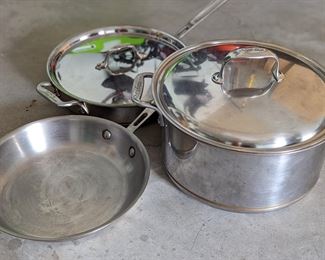 All-clad pots and pans
