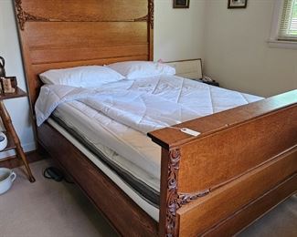 Oak double bed