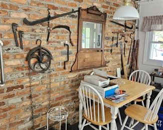 Old tools
Kitchen table and chairs 