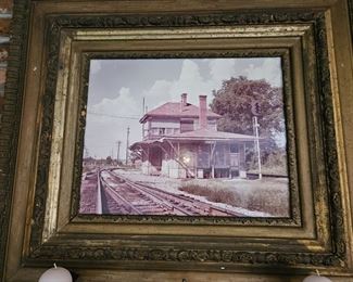 Old railroad print