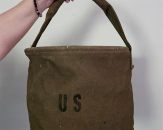 US Army canvas bucket 