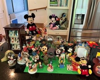 Mickey figurines, frames, toys