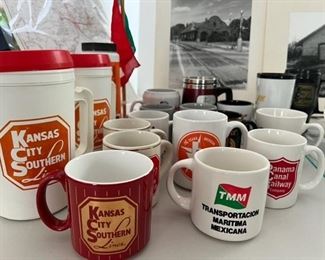 CSX, KCS, TMM, Southern Belle mugs 