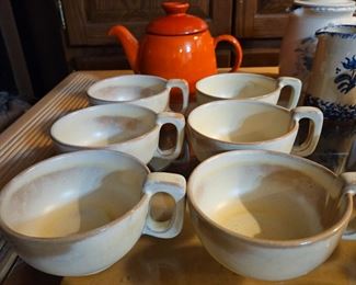 Frankoma cups and teapot
