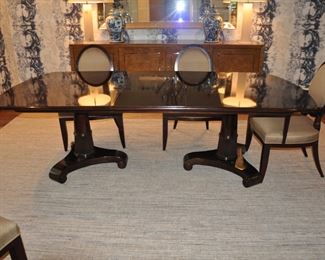 Baker Dining Table with 3 Leaves