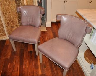 Leather Dining Chairs-CR Laine
