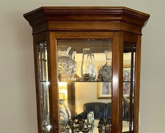 LIGHTED CURIO CABINET