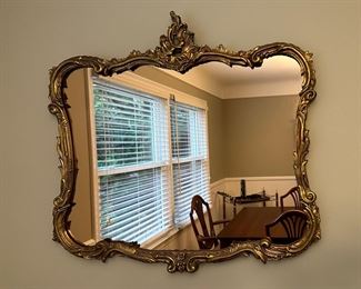 GOLD TONE DECORATIVE MIRROR