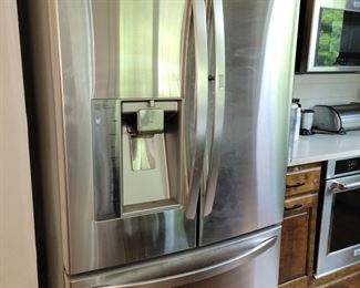 LG Stainless steel French door fridge