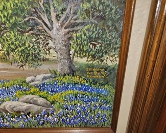 Oil on canvas by New Braunfels artist Imogene Griffin Howard
