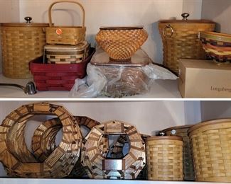 Longaberger baskets - unique wood baskets
