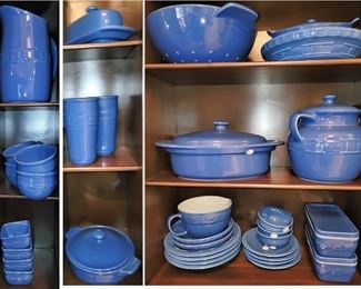 Longaberger Woven Traditions Blue Pottery