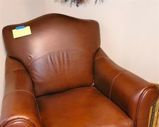 Italian Leather Arm Chair - very gently used