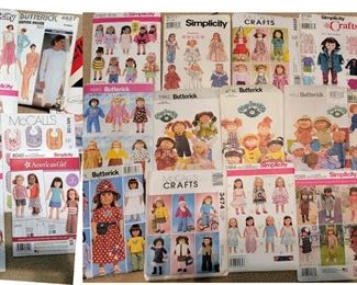 Sewing Patterns: American Girl Doll clothes, Cabbage Patch Dolls and Retro woman's clothes