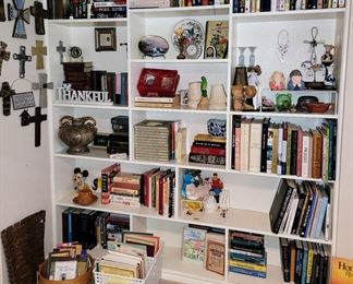 Crosses, books and decor