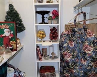 Christmas decor, luggage