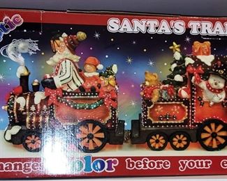 Fiber Optic Santa Christmas Train