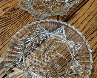 Vintage Federal Glass Pioneer fruit bowl & plate