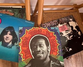 Sampling of vinyl albums
