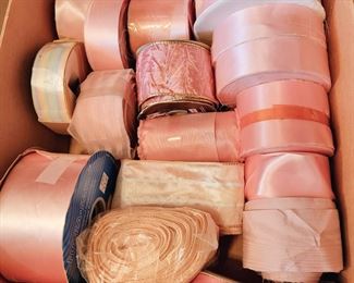 All shapes and sized of pretty pink ribbons!
