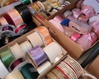 TONS of Gift/Christmas Gift Wrapping Ribbons!