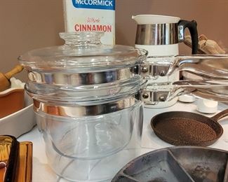 Vintage PYREX double boiler