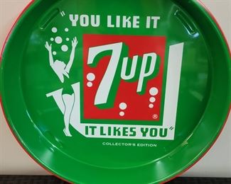 Vintage 7 UP tray