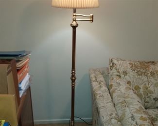 56" floor lamp with swivel arm