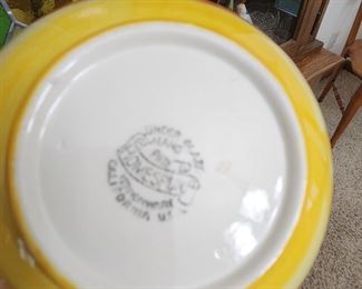 Vintage Homespun dish collection