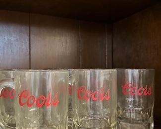 Vintage coors beer mugs