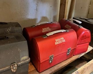 Vintage metal tool/lunch boxes