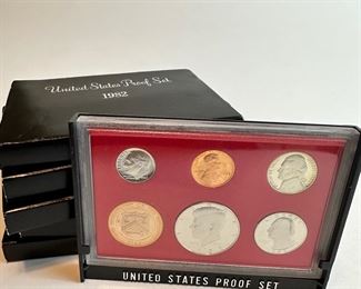 United States Proof Sets coins 1982 (more years available)