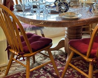 Oak Table and 6 Chairs 