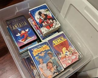 Disney video cassettes
