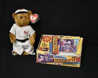 TY Baseball Baby + Baseball Cards