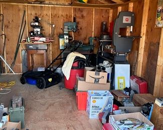 Shed # 1 with woodworking equipment and tools